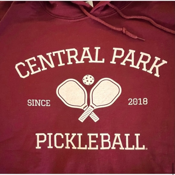 NWOT-CENTRAL PARK PICKLEBALL 
Athlete Design Unisex Hooded Sweatshirt - Picture 5 of 9